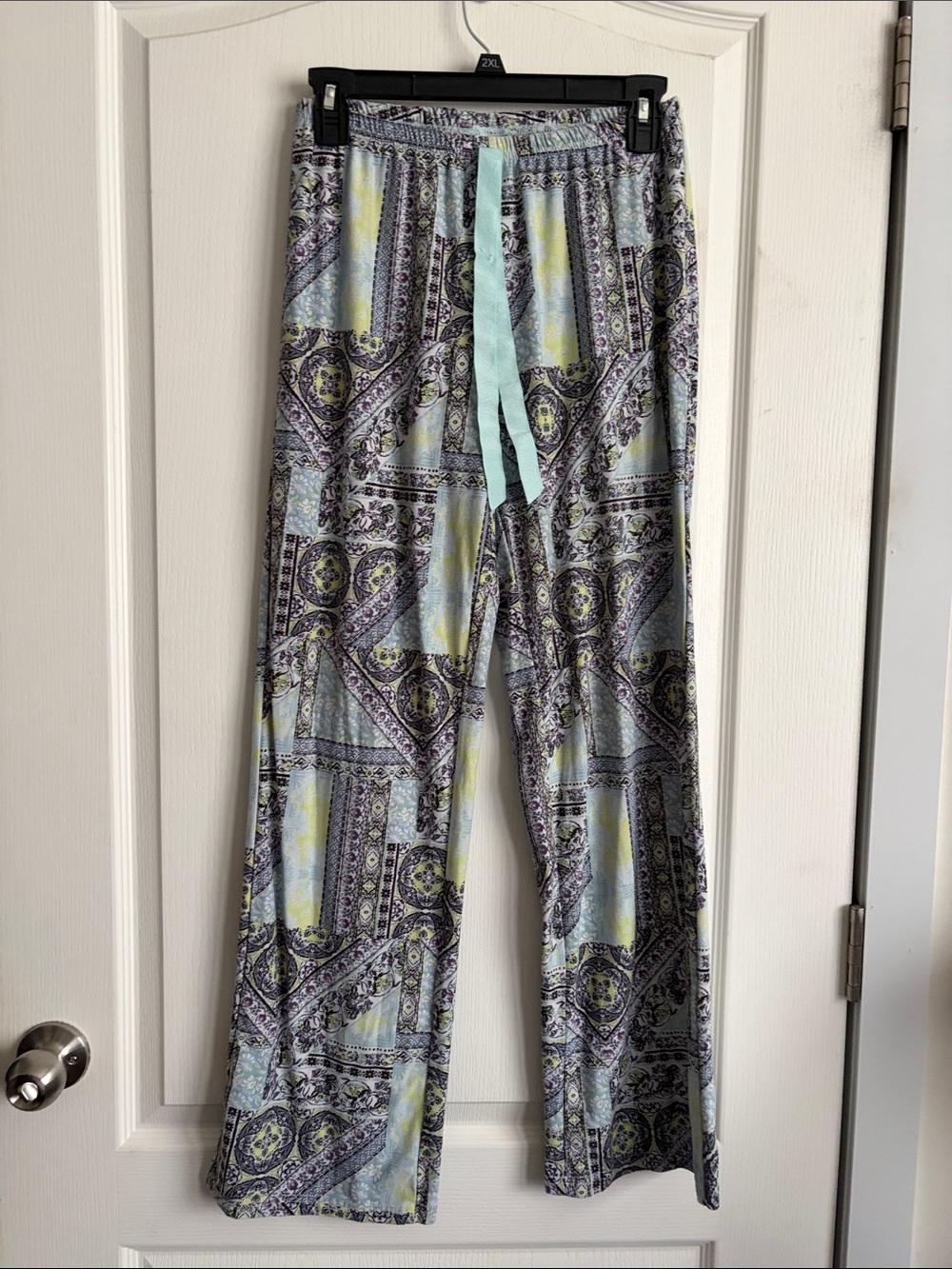 Bobbie Brooks Light Blue Paisley Print Pajama Pants